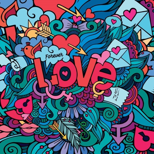 Quadratisches Puzzle Liebe 1000 Teile ALIPSON