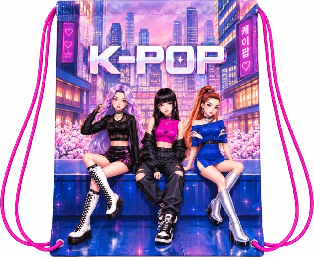 Rosa Schuhbeutel K-Pop Demon Hunters