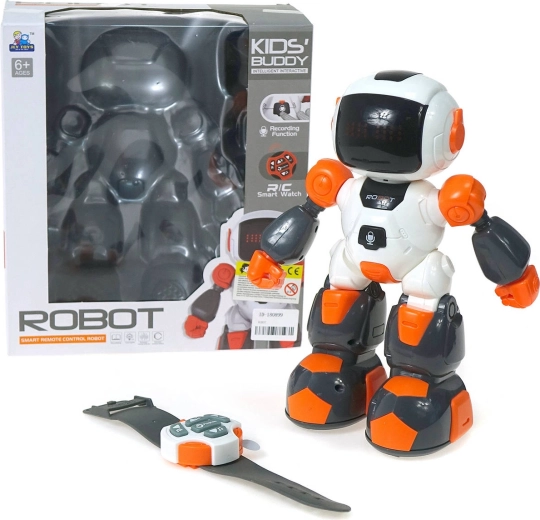 Interaktiver RC-Roboter mit Fernsteuerung, Aufnahmefunktion und Uhren-Fernbedienung – 1 Stück