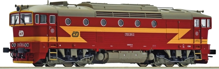 Roco Diesellokomotive ČD 753 Brejlovec H0 analog DC
