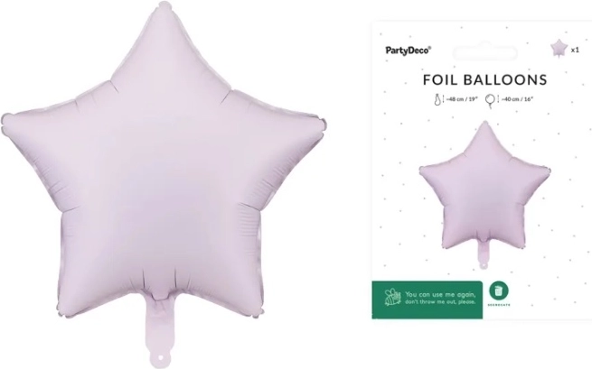 Folienballon Stern lila 48 cm