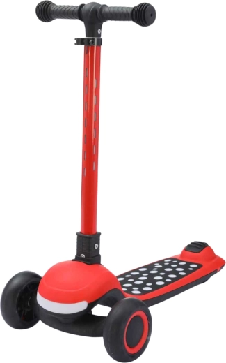 Kinder-Klapproller 3-in-1 mit Lichtern und Musik, rot