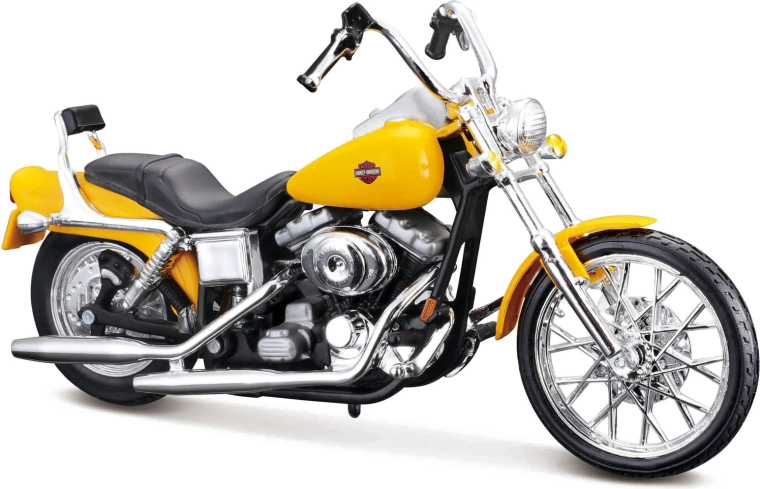 Maisto Harley-Davidson 2001 FXDWG Dyna Wide Glide 1:18 Gelb