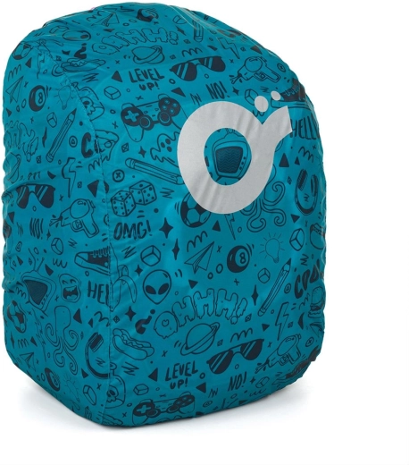 Blaue Rucksack-Regenhülle Topgal