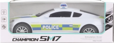 Polizeiauto mit Licht und Sound, prallend