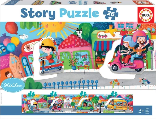 Story Puzzle Verkehr in der Stadt 26 Teile EDUCA