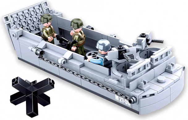 Sluban Army Landungsboot aus dem Zweiten Weltkrieg Bauset