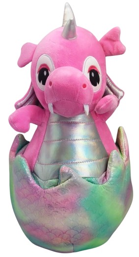 Plüsch-Drache im Ei 40 cm