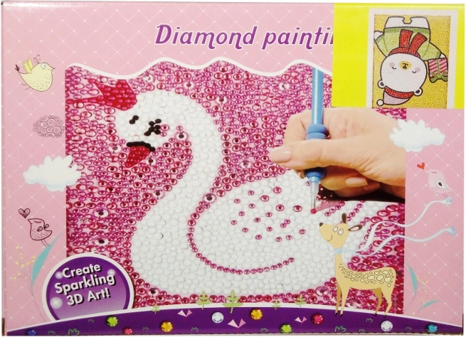 Kreativset Diamant-Mosaik im Rahmen – 1 Stück