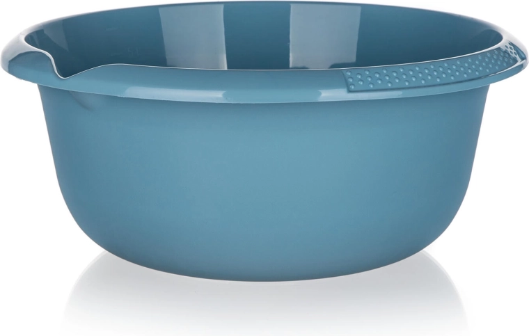 Plastikwaschschüssel mit Ausguss 32 cm, 6 l – blau