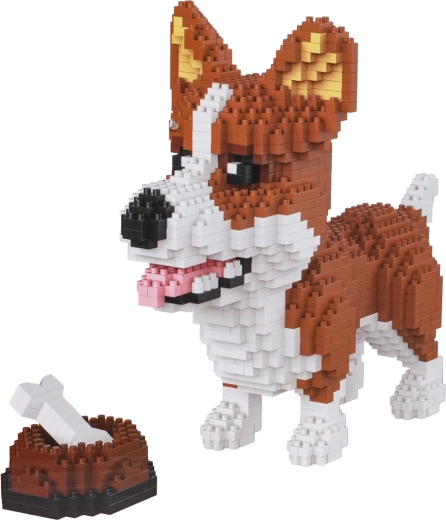 Bausteinset 1200 Teile Welsh Corgi