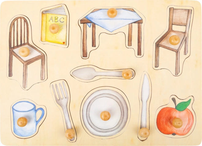 Small foot Holzpuzzle Alltagsgegenstände