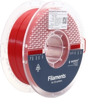 PETG High Speed Filament 1,75 mm 1 kg rot
