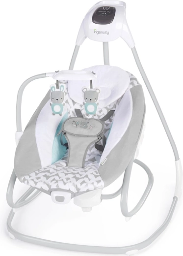 Ingenuity 2-in-1 Babyschaukel mit Vibrationen und Melodien Raylan, USB-Stromversorgung