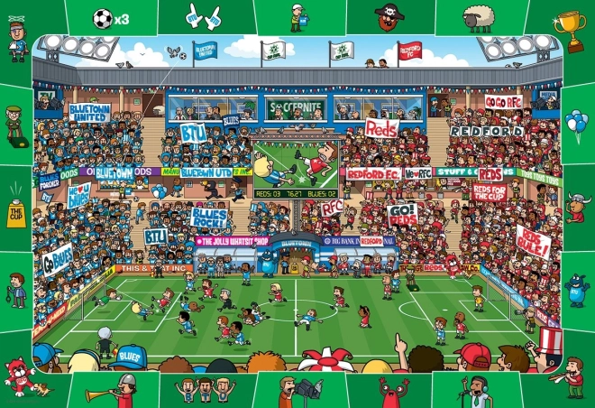 Puzzle EUROGRAPHICS Spot & Find Fußball 100 Teile