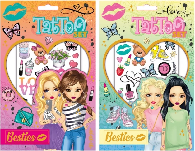 Kinder-Tattoo-Set – 2 Bögen 20 × 13 cm (70+ Tattoos)