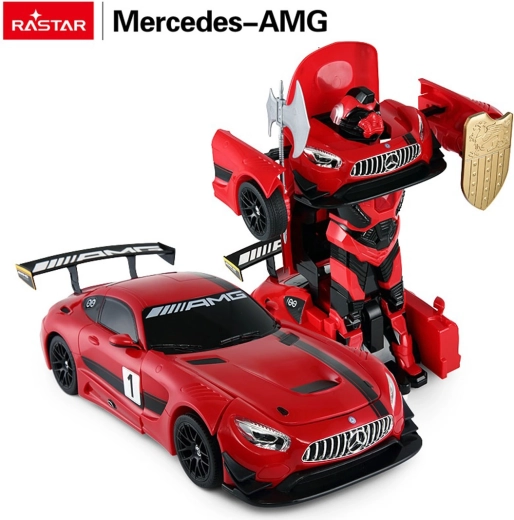 Rastar RC-Auto und Roboter 2in1 Mercedes-AMG GT3 1:14 rot