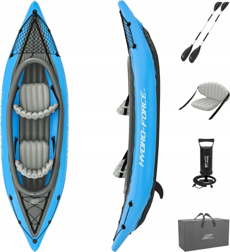 Aufblasbares Kajak für 2 Personen Hydro‑Force Cove Champion 331 × 88 cm
