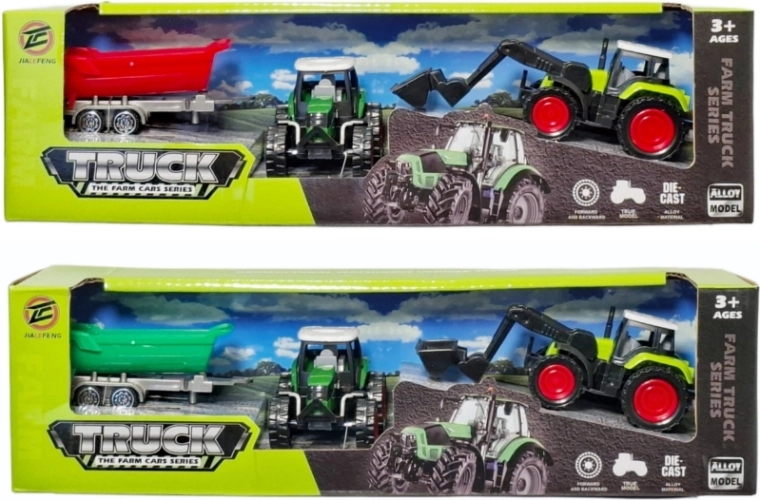 Traktor mit Anhänger – 1 Stück