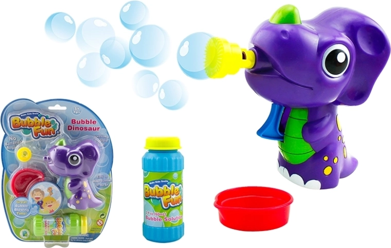 Seifenblasen-Dinosaurier mit 60-ml-Nachfüllung – lila