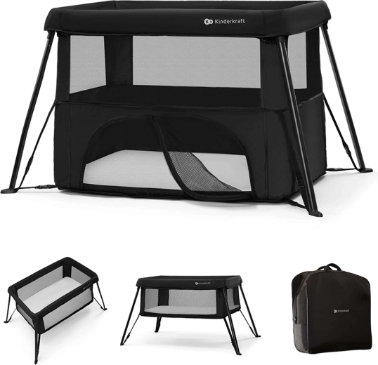 Kinderkraft Reisebett und Laufstall Cami, schwarz