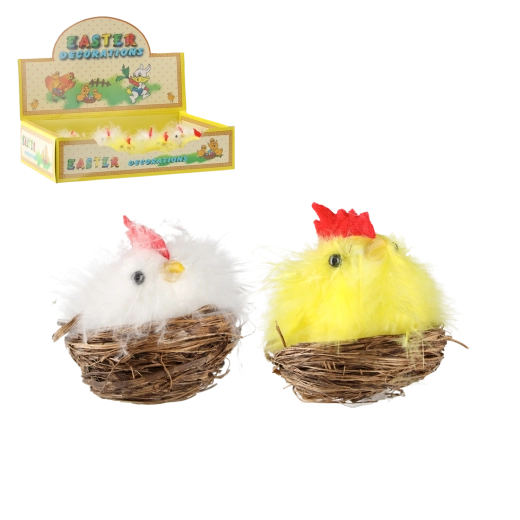 Set mit 12 Osterk Küken im Farbmix