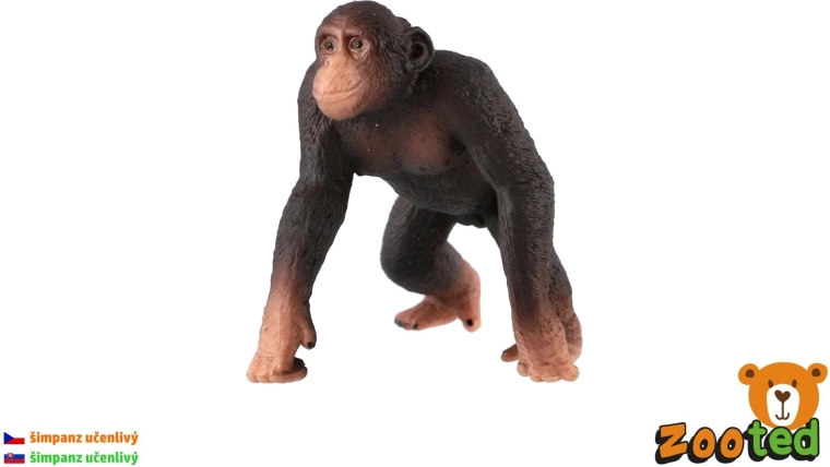 Figur eines Gewöhnlichen Schimpansen aus Kunststoff 8 cm – 1 Stück