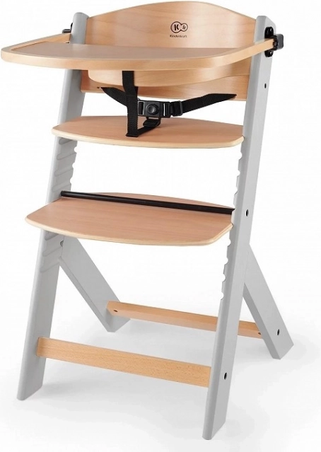 Kinderkraft Enock Holz-Hochstuhl grau