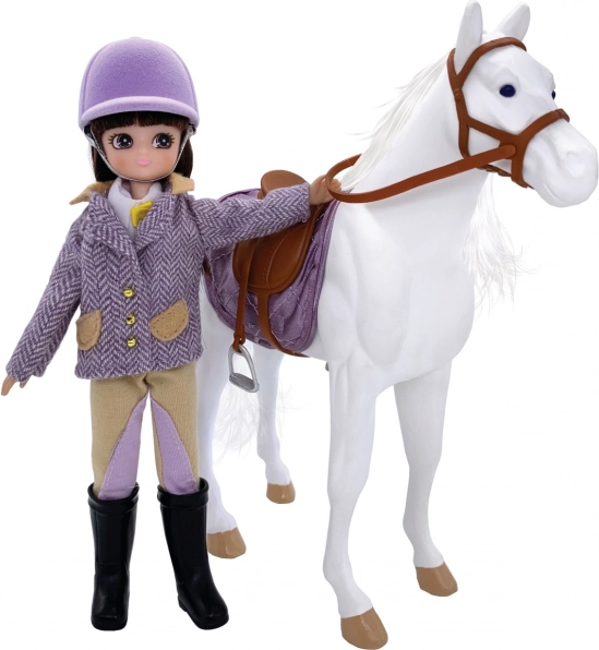 Lottie Puppe – Reiterin mit Pferd Shelby