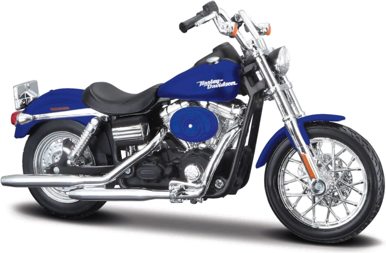 Maisto Harley-Davidson 2006 Dyna Street Bob blaues Motorrad 1:18