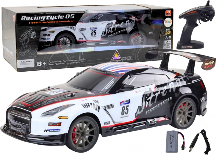 Großes ferngesteuertes RC-Sportauto 1:8 Licht Sound