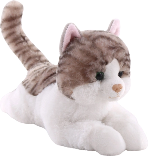 Plüschkatze liegend 26 cm