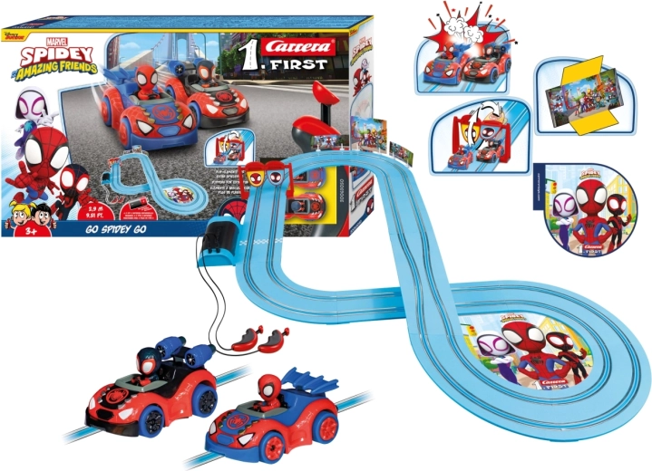 Rennbahn Carrera First Spidey – Go Spidey Go! 2,9 m