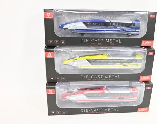 Metall-Hochgeschwindigkeitszug mit Batteriebetrieb, Licht und Sound