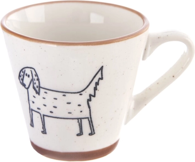 Porzellantässchen für Espresso Bauernhof – Hund 70 ml