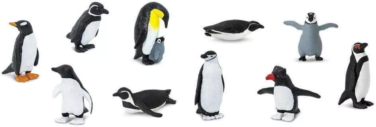 Safari Ltd. Pinguine – großes Set mit 48 Figuren