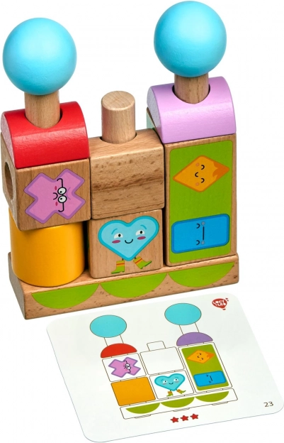 Lucy & Leo Formen und Emotionen – Holzpuzzle mit Vorlagen