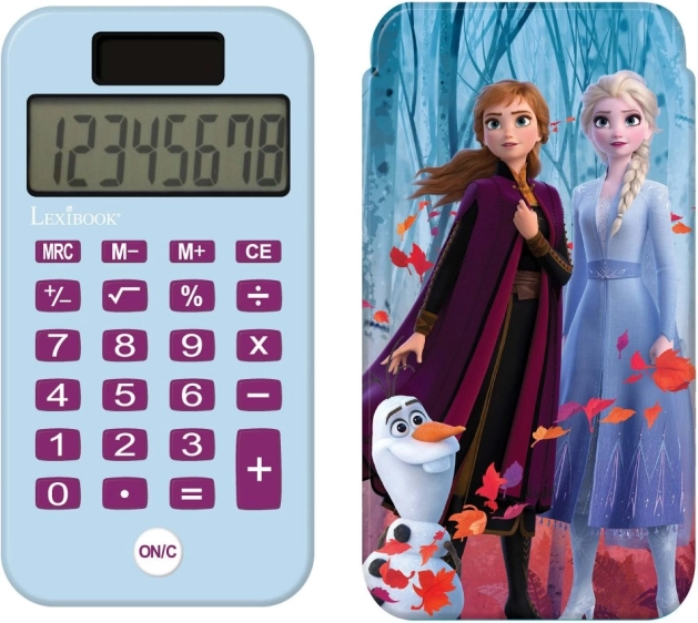 Lexibook Taschenrechner Frozen – Kinderrechner mit Schiebedeckel