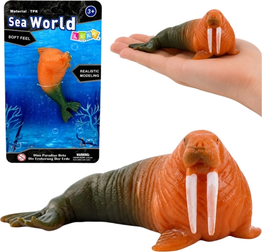 Gummi-Realistikfigur Walross 13 cm