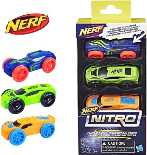 Nerf Nitro Autos – Set mit 3 Stück