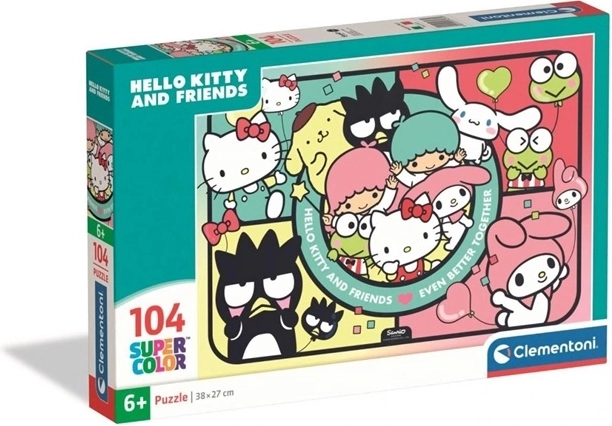 Clementoni Puzzle SuperColor Hello Kitty und Freunde 104 Teile