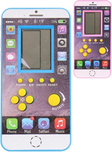Elektronisches Spiel Brick Game Tetris mit Sound in Telefonform – 1 Stück