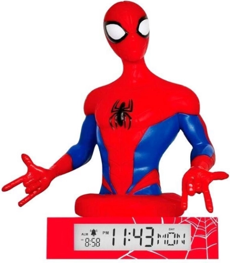 3D-Lampe mit Wecker Spider-Man