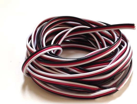 Flaches dreiadriges Servo-Kabel Futaba 3×0,13 mm² – 1 m