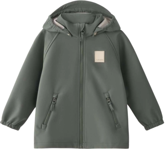 Softshelljacke Leokid Lake agave green Gr. 104
