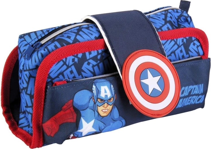 Avengers Captain America Federmäppchen mit Klettverschluss