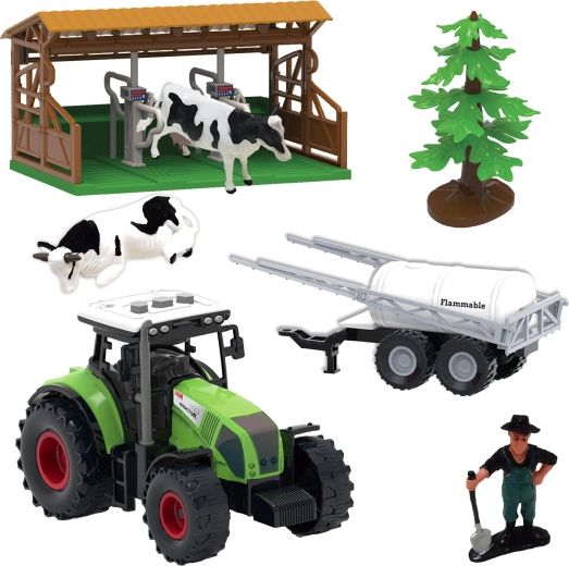 Farm-Service Spielset Bauernhof 7-tlg. mit Licht und Sound