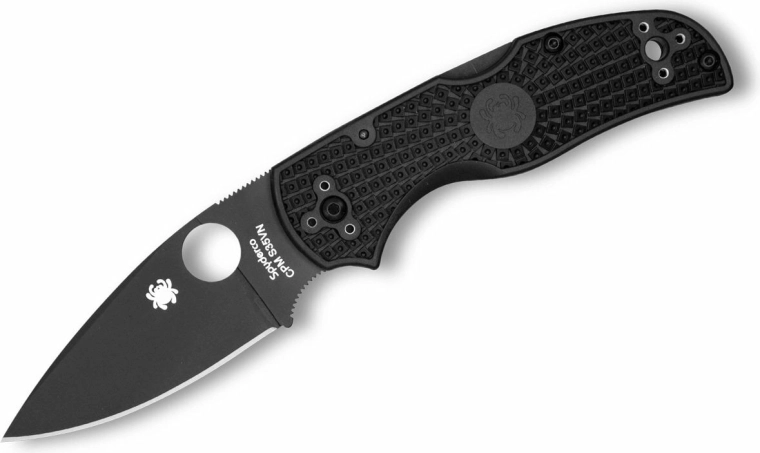 Taschenmesser Spyderco Native 5 Black, schwarzes FRN, 8 cm