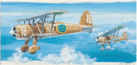 Směr Flugzeugmodell-Bausatz Fiat CR 42 1:40 (Bausatz)