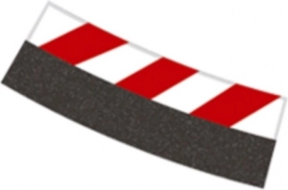 Innere Randstreifen für Kurve 4/15° R4 für Carrerabahnen CARRERA EVOLUTION, DIGITAL 132 und DIGITAL 124